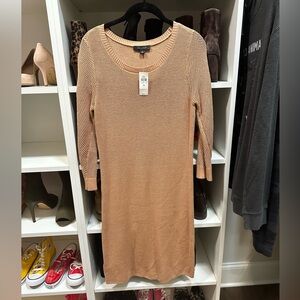 Ann Taylor blush sweater dress size M